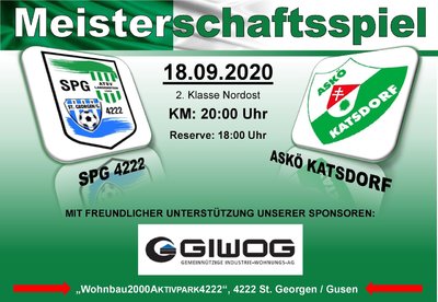 2020-09-18, Spielankündigung_Katsdorf